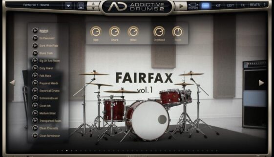 XLN Audio - Addictive Drummer - Fairfax Kit